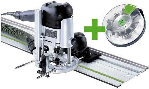 Festool OF 1010 EBQ-Set Oberfräse + Box-OF-S 8/10x HW + Führungsschiene FS 800/2 im Systainer 574384