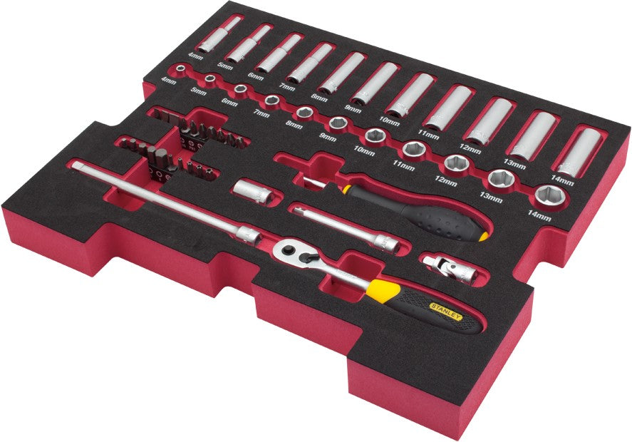 Stanley Fatmax Doppenset 1/4 48-delig in TSTAK Inlay FMHT0-74295""