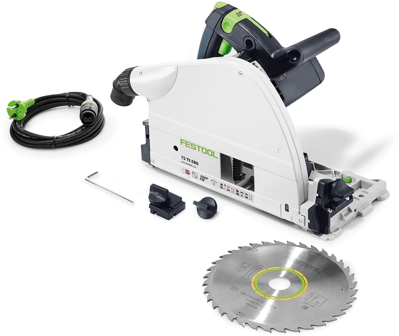 Festool TS 75 EBQ Invalcirkelzaag in doos 561184