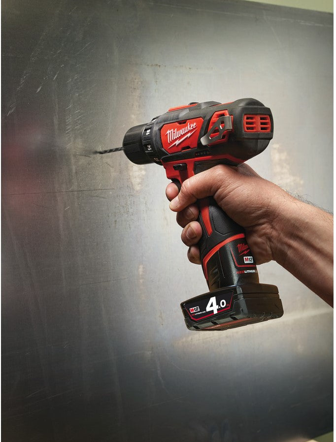 Milwaukee M12 BDD-402C Cordless Subcompact Drill/Screwdriver 12V 4.0Ah Li-Ion M12™ in case - 4933441925