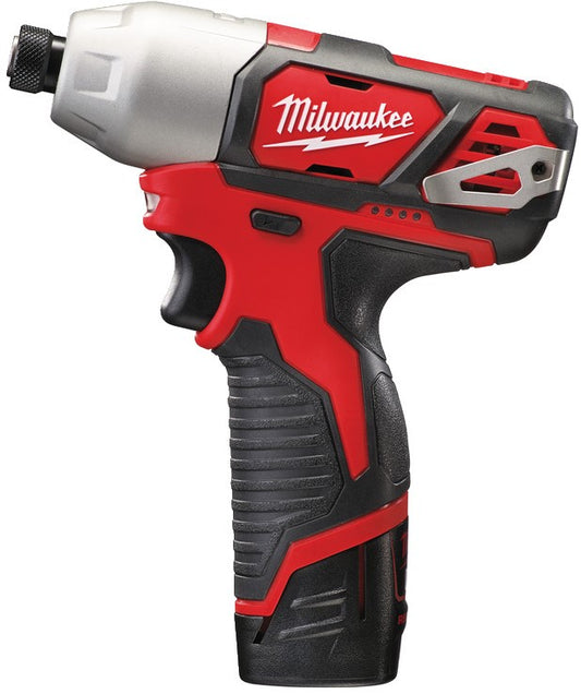 Milwaukee M12 BID-202C Accu Subcompactslagschroevendraaier 1/4"" Hex 12V 2.0Ah Li-Ion M12™ in koffer - 4933441960