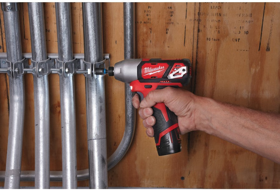 Milwaukee M12 BID-202C Cordless Subcompact Impact Driver 1/4"" Hex 12V 2.0Ah Li-Ion M12™ in case - 4933441960