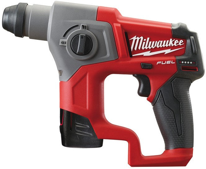 Milwaukee M12 CH-202C Akku-Kompakt-Bohrhammer SDS-plus 12 V 2,0 Ah Li-Ion M12 FUEL™ im Koffer – 4933441997