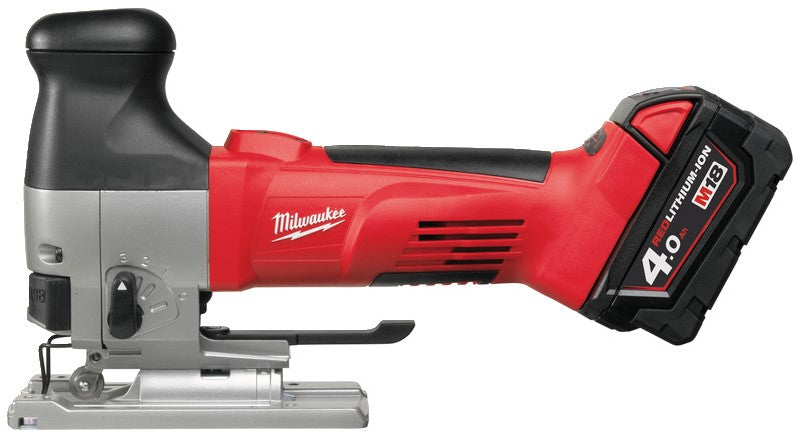 Milwaukee HD18 JSB-402C Akku-Stichsäge mit Knopfgriff 18 V 4,0 Ah Li-Ion M18™ Heavy Duty im Koffer – 4933426660