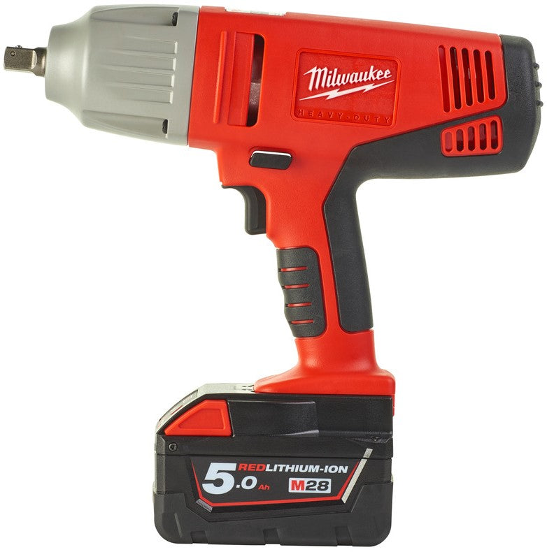 Milwaukee HD28 IW-502X Cordless Impact Wrench 1/2"" 28V 5.0Ah Li-Ion in HD Box - 4933448545