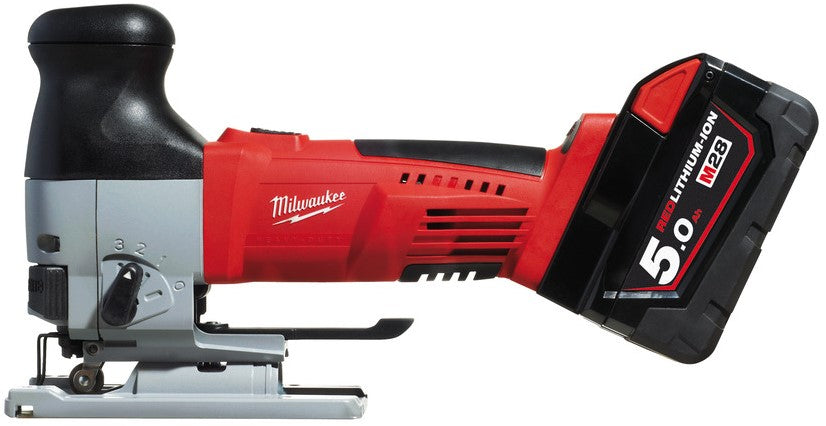 Milwaukee HD28 JSB-502X Cordless Knob Handle Jigsaw 28V 5.0Ah Li-Ion in HD Box M28™ in HD Box - 4933448542