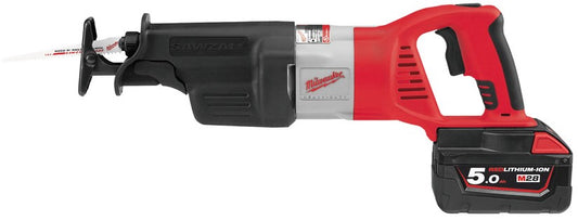 Milwaukee HD28 SX-502C Accu Reciprozaag 28V 5.0Ah Li-Ion M28™ in koffer - 4933448537