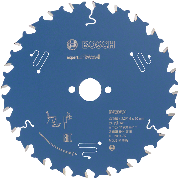 Bosch Blue Expert for Wood Circular Saw Blade 160x20mm 24T