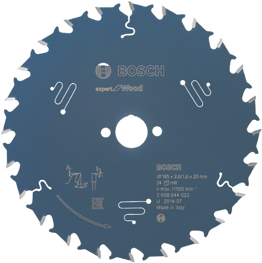 Bosch Blue Expert for Wood Circular Saw Blade 165x20mm 24T