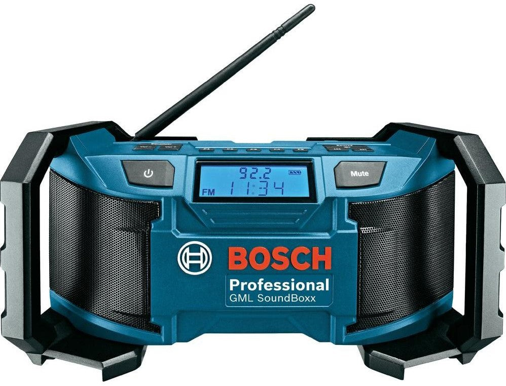 Bosch Blauw GML SoundBoxx Radio + 12V AC/DC Adapter