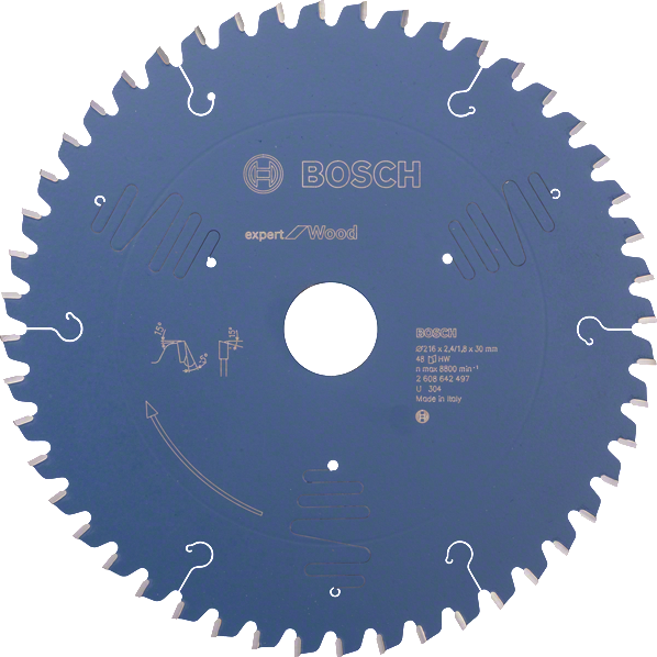 Bosch Blue Expert for Wood Circular Saw Blade 216x2.4/1.8x30mm 48T