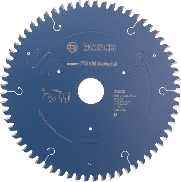 Bosch Blue Expert for Multi Material Circular Saw Blade 216x30mm 64T