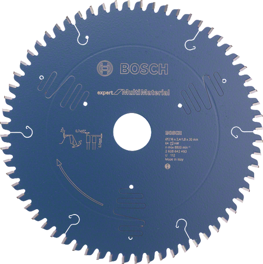 Bosch Blue Expert for Multi Material Circular Saw Blade 216x30mm 64T