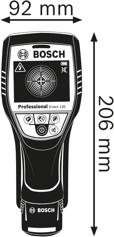 Bosch Professional D-tect 120 Wandleser - 0601081300