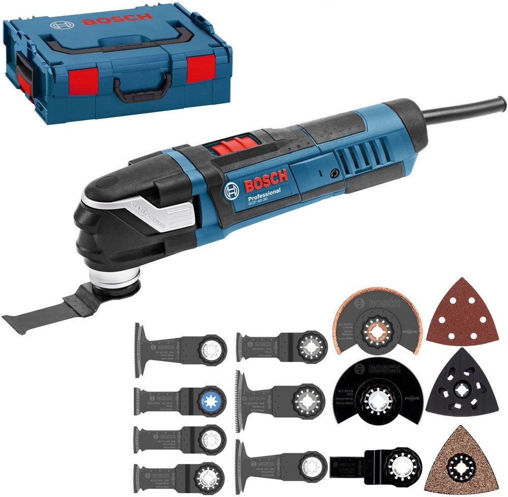 Bosch Blue GOP 40-30 Multitool in L-BOXX + Accessories
