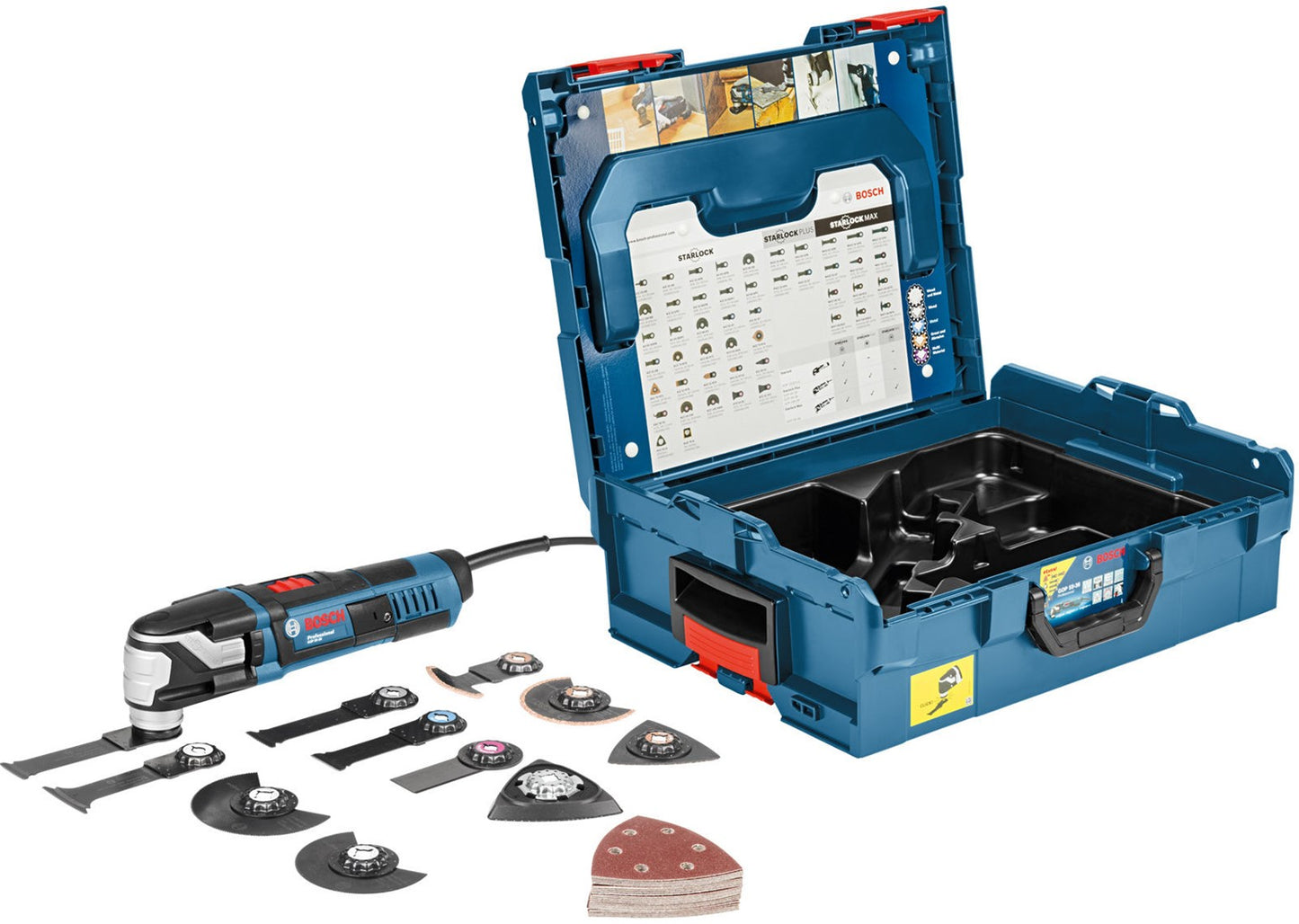 Bosch Blue GOP 55-36 Multitool 550W 230V in L-BOXX