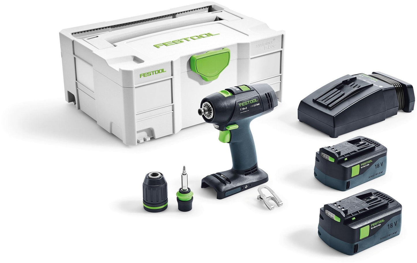 Festool T 18+3 Li 5.2 Plus Accu Schroefboormachine in Systainer 574756
