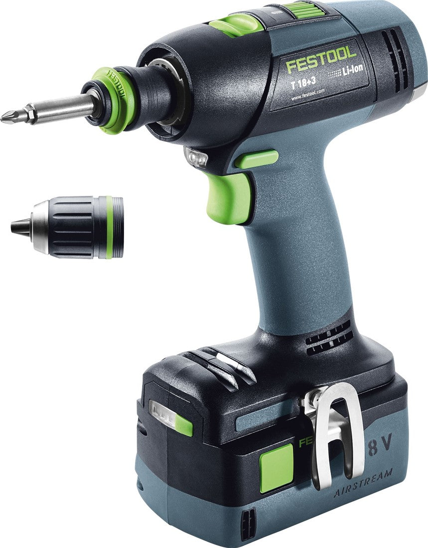 Festool T 18+3 Li 5.2 Plus Accu Schroefboormachine in Systainer 574756