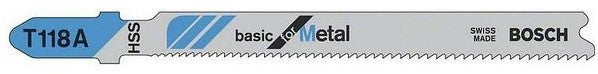 Bosch T 118 A Decoupeerzaagbladen Basic for Metal 5 stuks