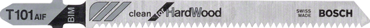 Bosch T 101 AIF Decoupeerzaagbladen Clean for Hard Wood VE=5 - 2608634897