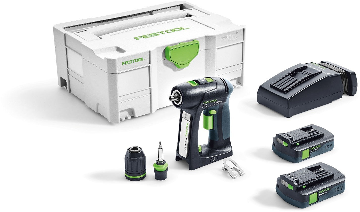 Festool C18 Li 3.1 Compact Accu Schroefboormachine in Systainer 574921