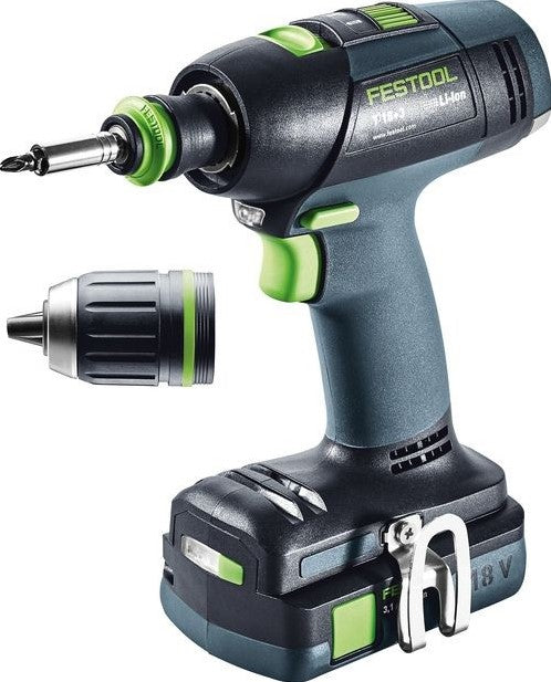 Festool T 18+3 Li 3.1 Compact Cordless Drill in Systainer 574908