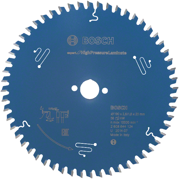 Bosch Blue Expert for HighPressureLaminate Circular Saw Blade 190x20x2.6/1.6mm 56T