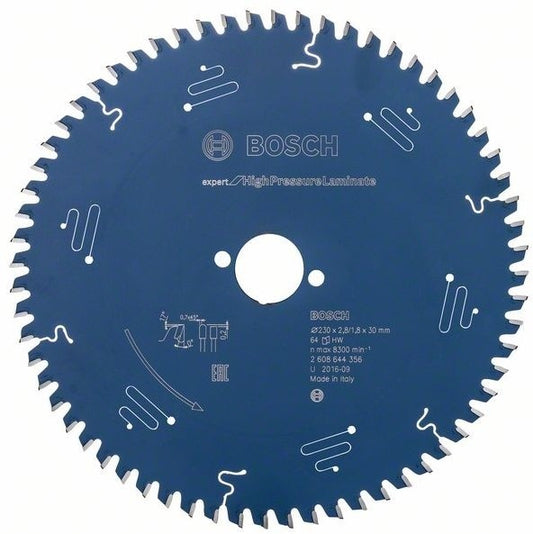 Bosch Blue Expert for HighPressureLaminate Circular Saw Blade 230x2.8/1.8x30mm 64T