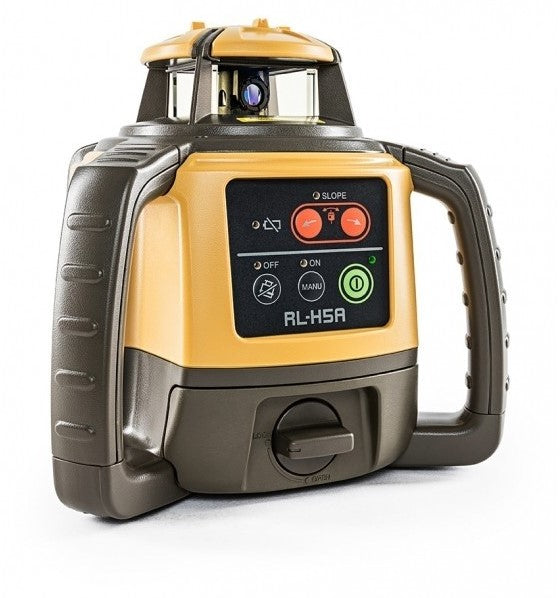 Topcon RL-H5A Rotationslaser Rot inkl. Laserempfänger + Laserbake + Stativ im Koffer