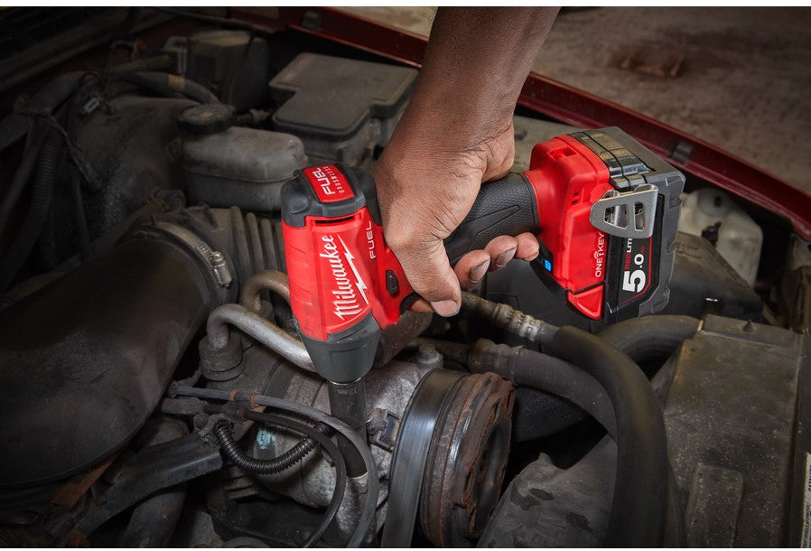 Milwaukee M18 ONEIWF12-502X Cordless Impact Wrench 1/2"" with Friction Ring 18V 5.0Ah Li-Ion M18 FUEL™ ONE-KEY™ in HD-Box- 4933451374