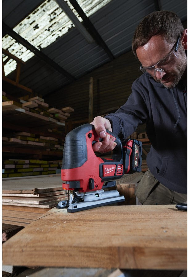 Milwaukee M18 BJS-402C Accu Decoupeerzaag 25mm 18V 4.0Ah Li-Ion M18™ in koffer - 4933451389