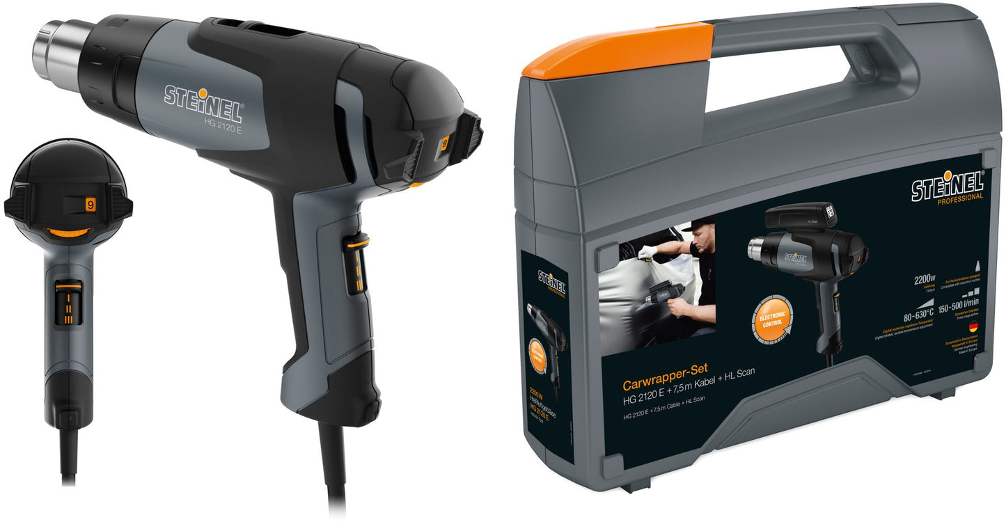 Steinel HG 2120 E Car Edition Set Hot air gun 2200W in case
