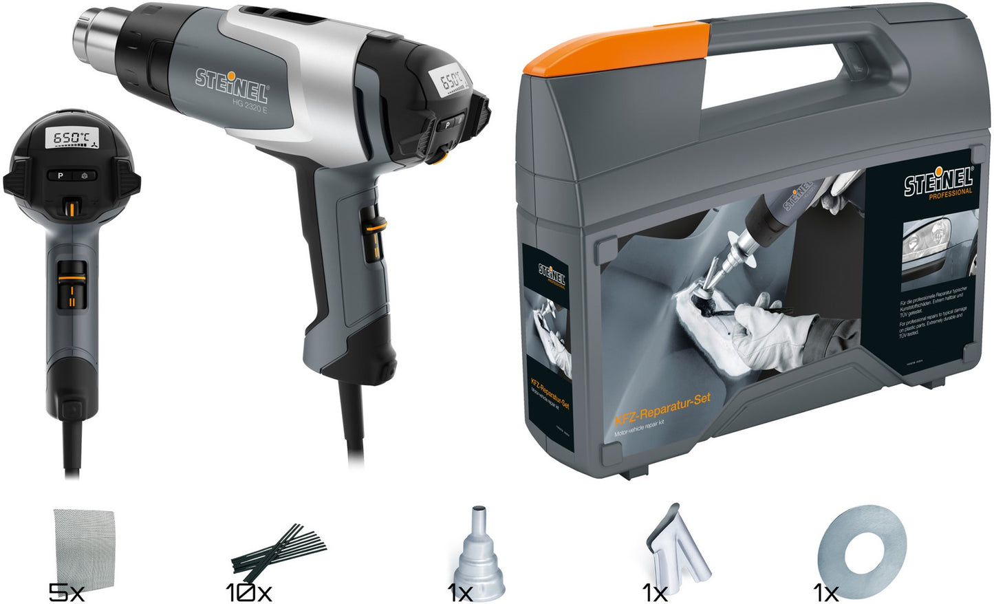Steinel HG 2320 E Autoreparatieset Heteluchtpistool 2200W in koffer