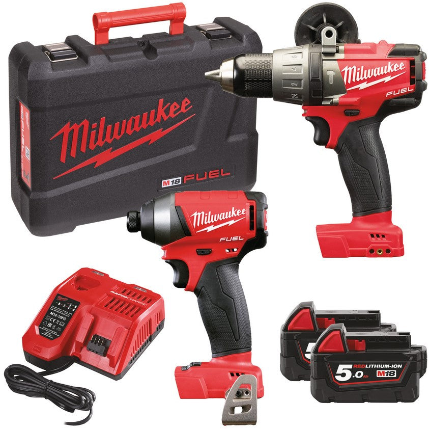 Milwaukee M18 FPP2A-502X Combiset PowerPack 18V 5.0Ah Li-Ion in HD box - 4933451075