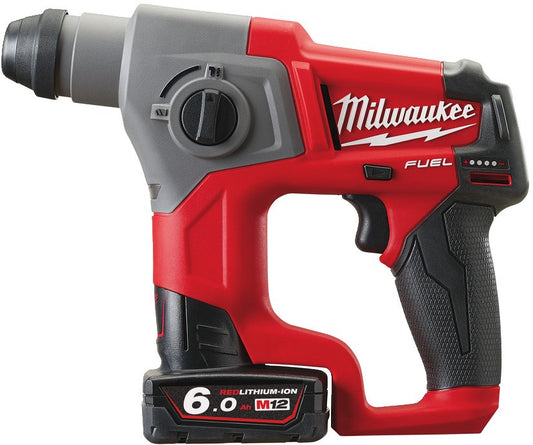 Milwaukee M12 CH-602X Akku-Kompakt-Bohrhammer SDS-plus 12 V 6,0 Ah Li-Ion M12 FUEL™ in HD-Box – 4933451510