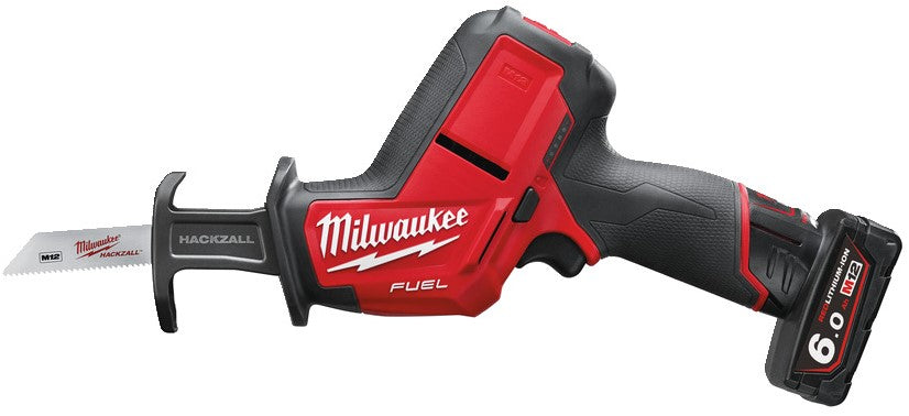 Milwaukee M12 CHZ-602X Accu Compact Reciprozaag 12V 6.0Ah Li-Ion M12 FUEL™ HACKZALLl™ in HD Box - 4933451511