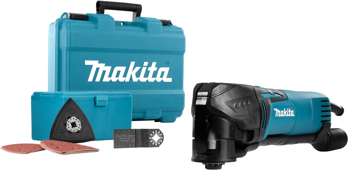 Makita TM3010CX15 Multitool incl. Accessoireset Zagen en Schuren
