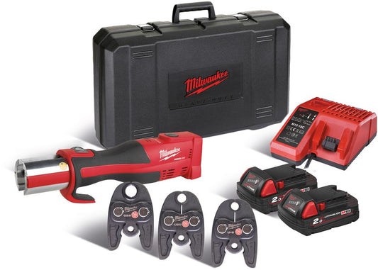 Milwaukee M18 BLHPT-202C U-SET Accu Compact Persgereedschap 18V 2.0Ah Li-Ion M18™ FORCE LOGIC™ in koffer - 4933451136