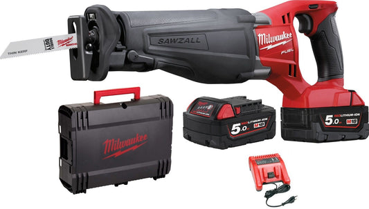 Milwaukee M18 CSX-502X Cordless Reciprocating Saw 18V 5.0Ah Li-Ion M18 FUEL™ SAWZALL™ in HD-Box - 4933451378