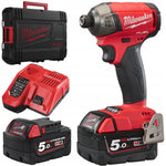 Milwaukee M18 FQID-502X Akku-Hydraulik-Schlagschrauber 1/4 Zoll 18 V 5,0 Ah Li-Ion M18 FUEL™ SURGE™ in HD-Box – 493345179