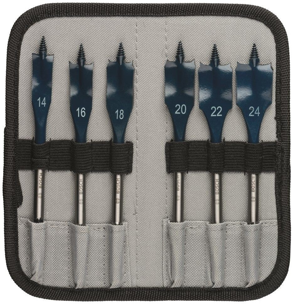 Bosch Blue 6-piece Speed ​​Drill Set in Roll Bag