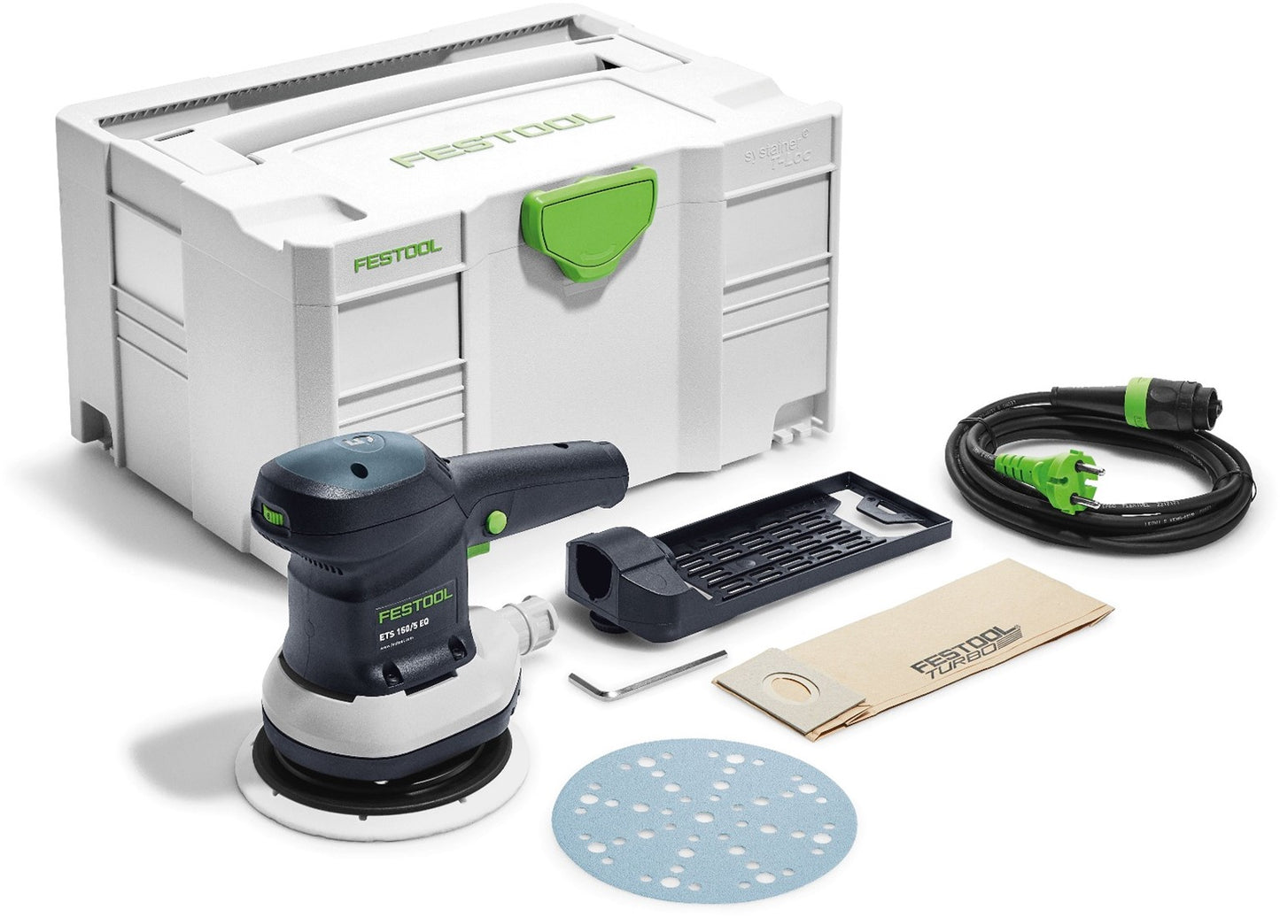 Festool ETS 150/5 EQ-Plus Excenterschuurmachine Ø150mm 310W in Systainer 575056