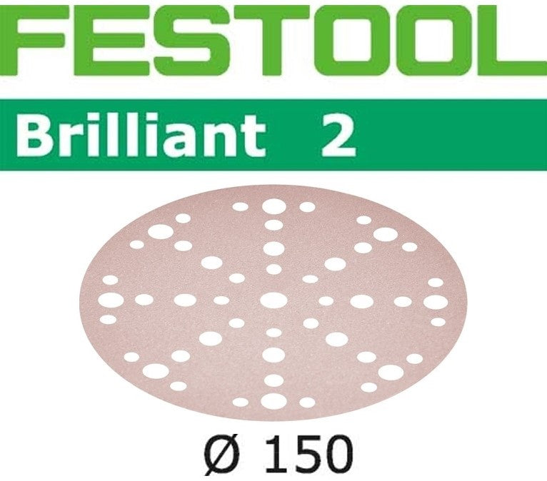 Festool STF D150/48 Stickfix Schleifscheiben Brilliant 150mm K180 10 Stück 575141