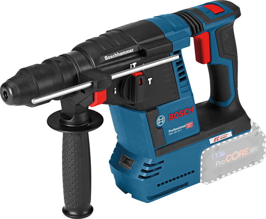 Bosch Professional GBH 18V-26 F Accu boorhamer 18V SDS-Plus 2,6J Losse Body - 0611910000