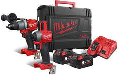 Milwaukee M18 FPP2A2-502X Battery Powerpack 2-piece 2x 18V 5.0Ah Li-Ion M18 FUEL™ in HD-Box - 4933464268