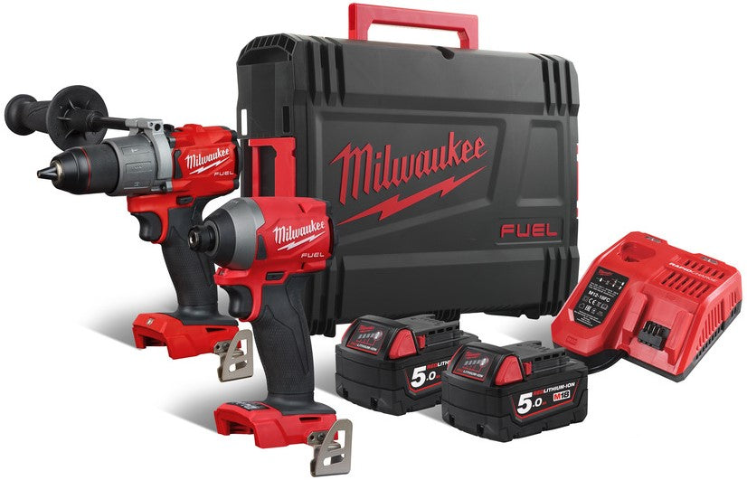 Milwaukee M18 FPP2A2-502X Battery Powerpack 2-piece 2x 18V 5.0Ah Li-Ion M18 FUEL™ in HD-Box - 4933464268