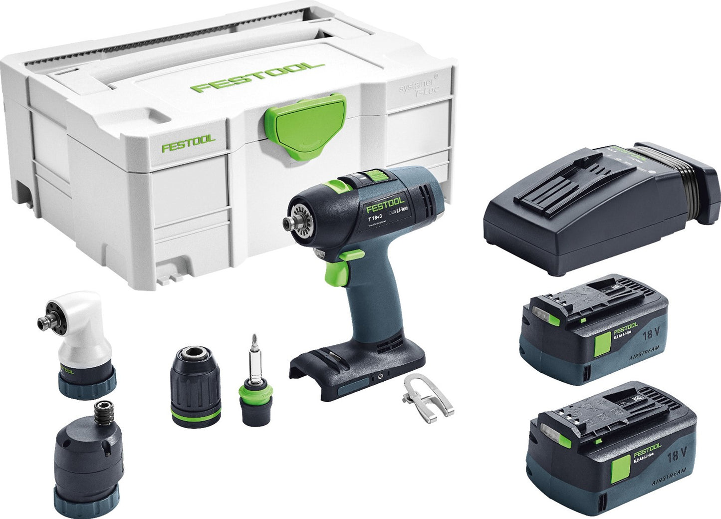 Festool Accu Schroefboormachine T 18+3 Li 5,2-Set in Systainer 575693