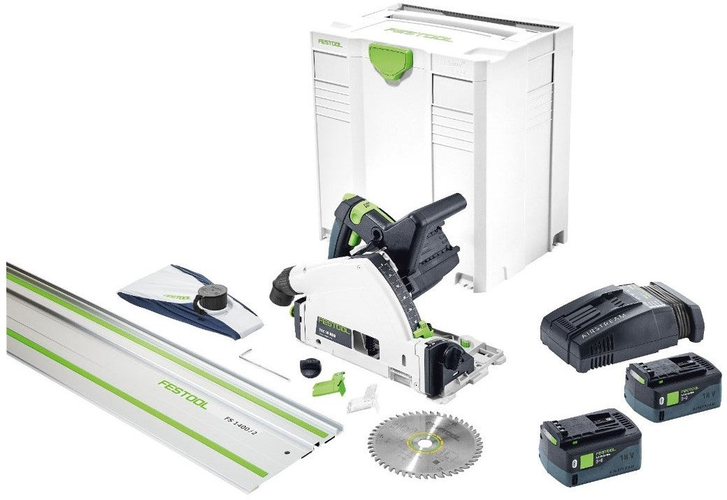 Festool TSC 55 Li 5,2 REBI-Set-SCA-FS Accu Invalcirkelzaag in Systainer 575745