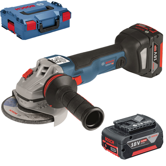 Bosch GWS 18V-10 C Accu Haakse slijper 18V 5,0Ah Li-ion in L-boxx - 06019G310D