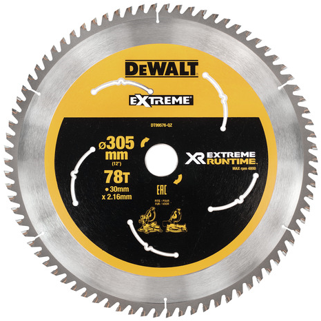 DT99576 XR Kreissägeblatt 305x30mm 78T